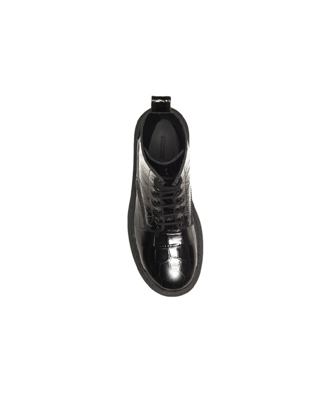 BALENCIAGA Черные кожаные ботинки, фото 5