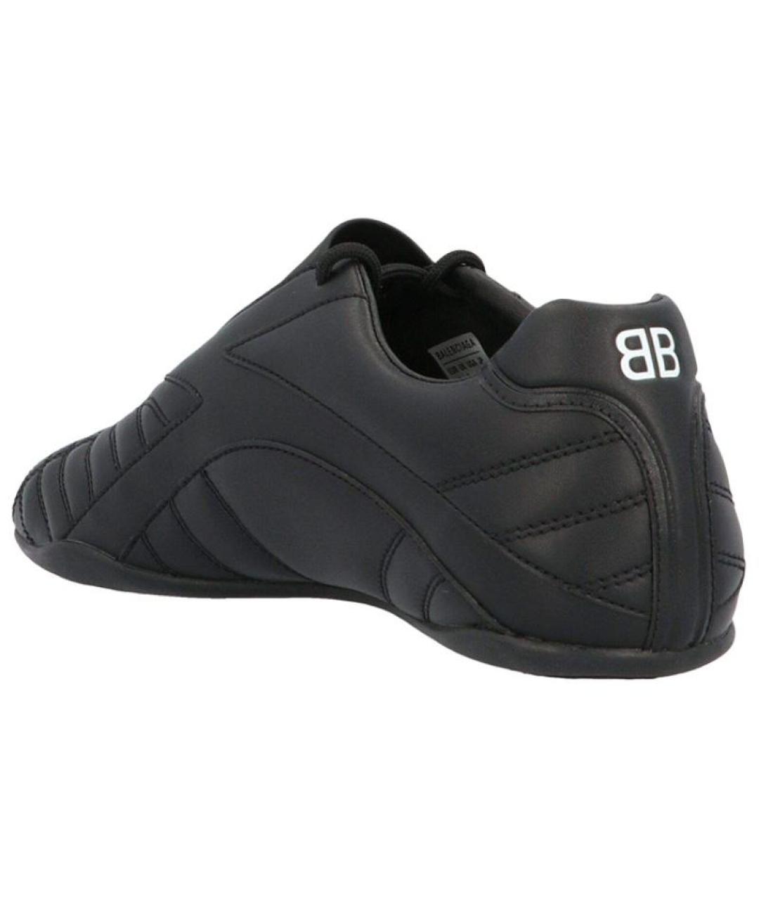 BALENCIAGA Черные низкие кроссовки / кеды, фото 4