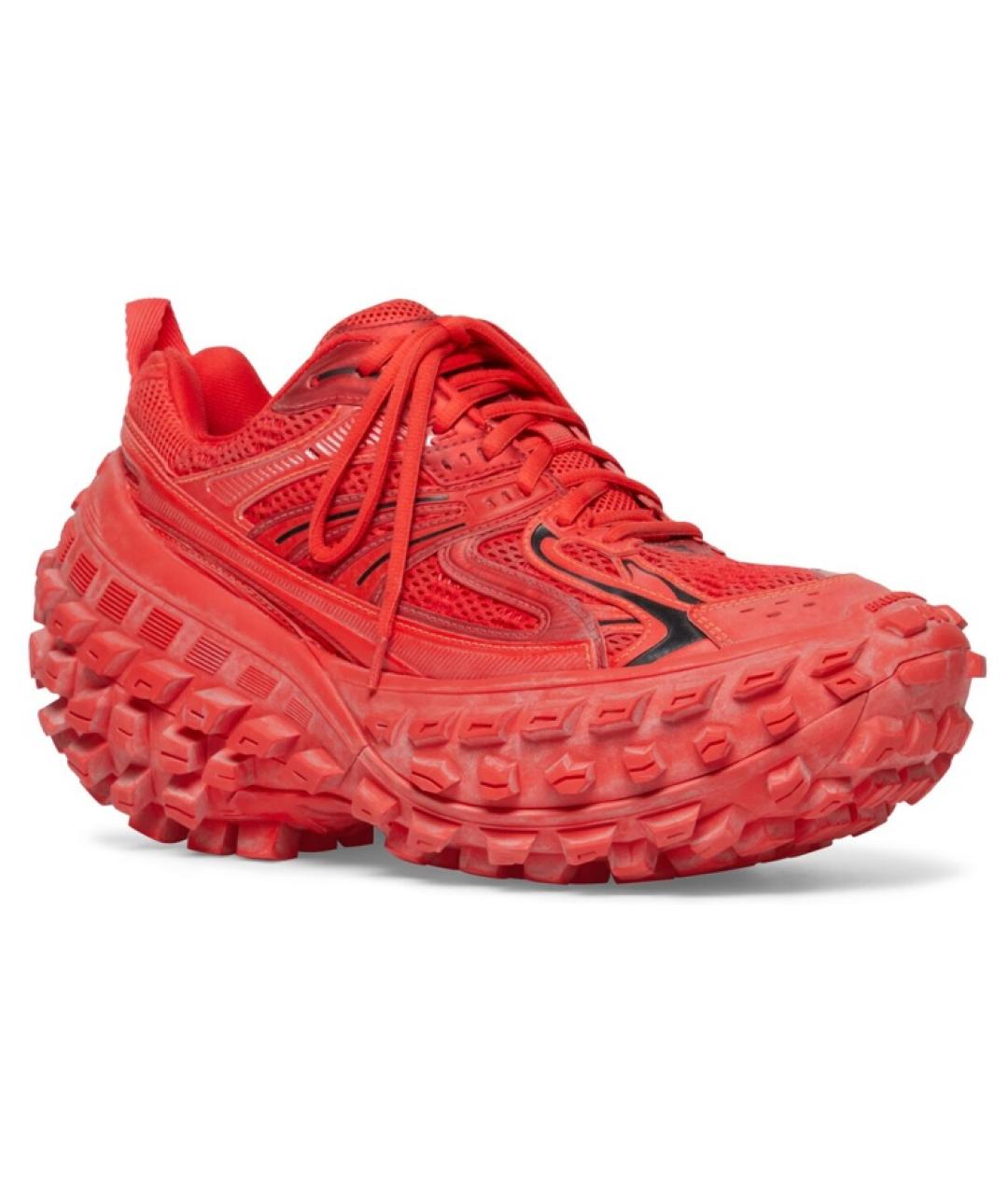 BALENCIAGA Красные низкие кроссовки / кеды, фото 3