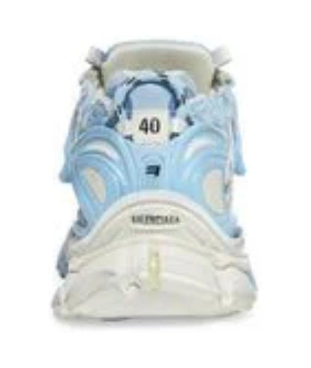 BALENCIAGA Голубые кроссовки, фото 5