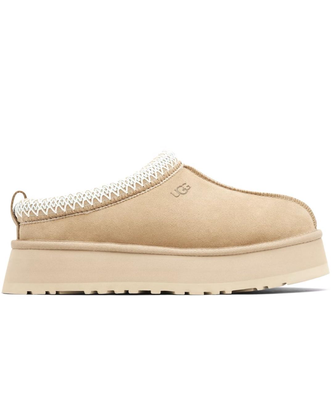 UGG AUSTRALIA Бежевые замшевые ботинки, фото 8