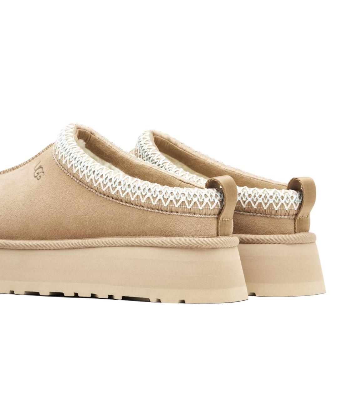 UGG AUSTRALIA Бежевые замшевые ботинки, фото 4