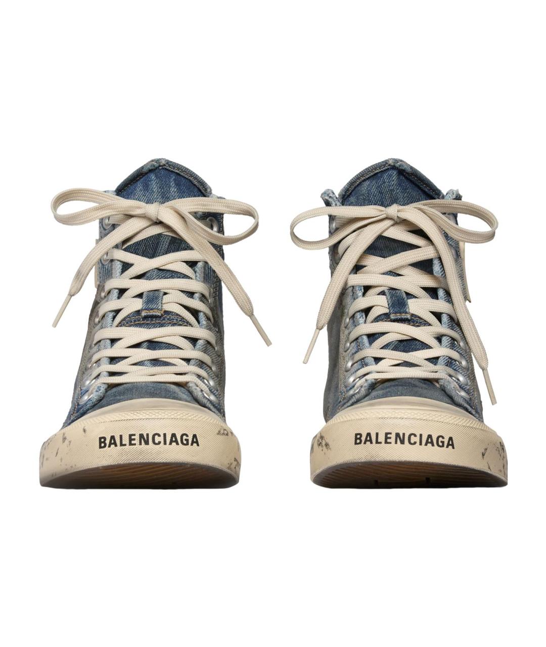 BALENCIAGA Синие кеды, фото 4