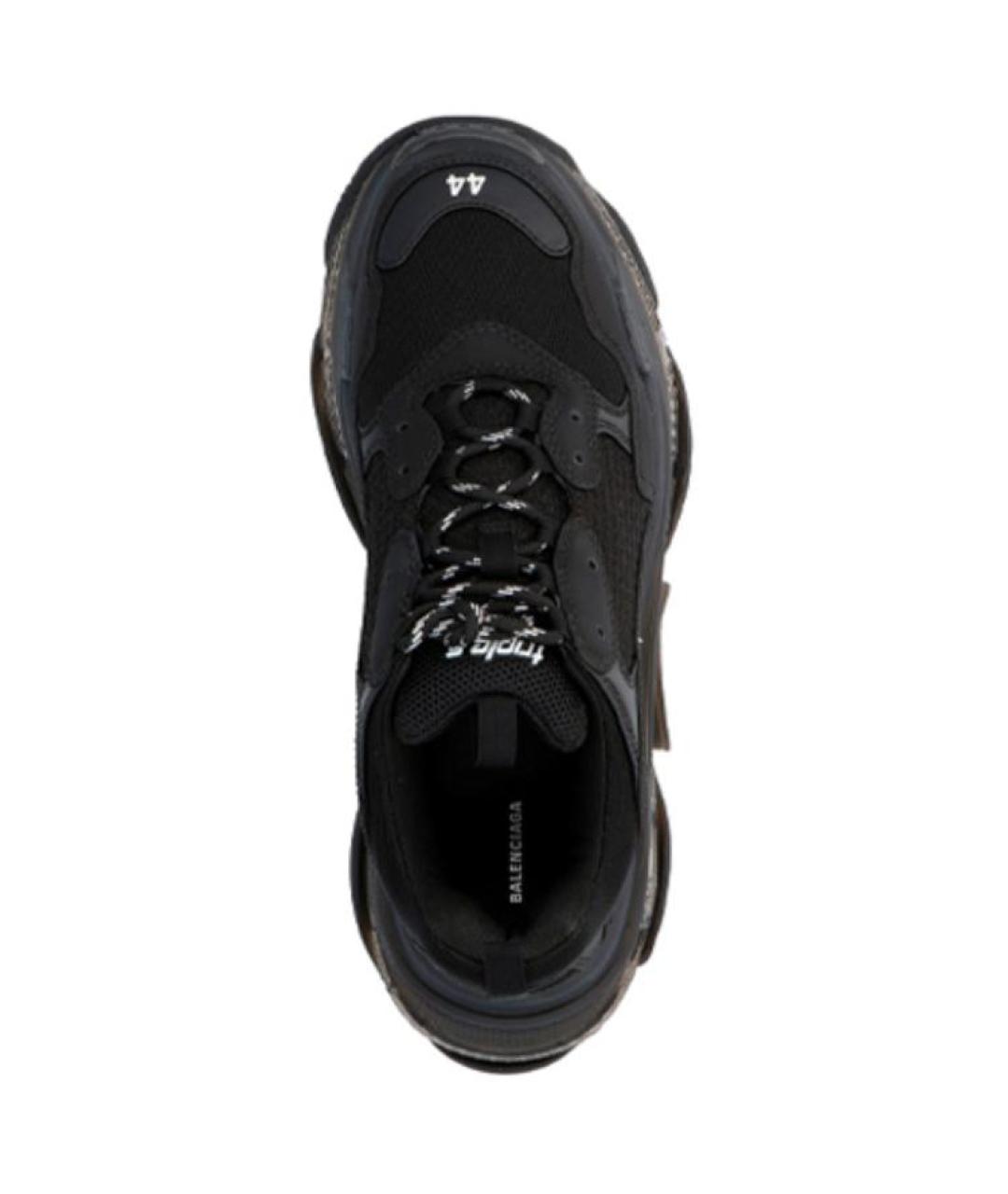 BALENCIAGA Черные низкие кроссовки / кеды, фото 4