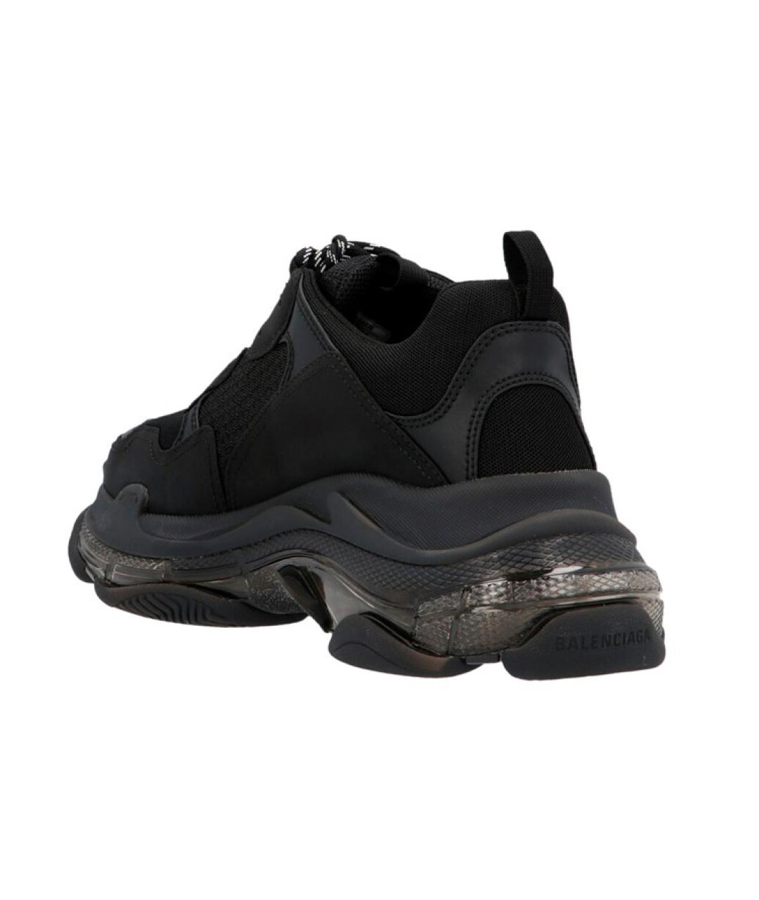 BALENCIAGA Черные низкие кроссовки / кеды, фото 3