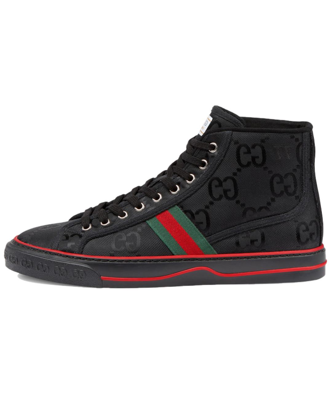 GUCCI Черные высокие кроссовки / кеды, фото 2