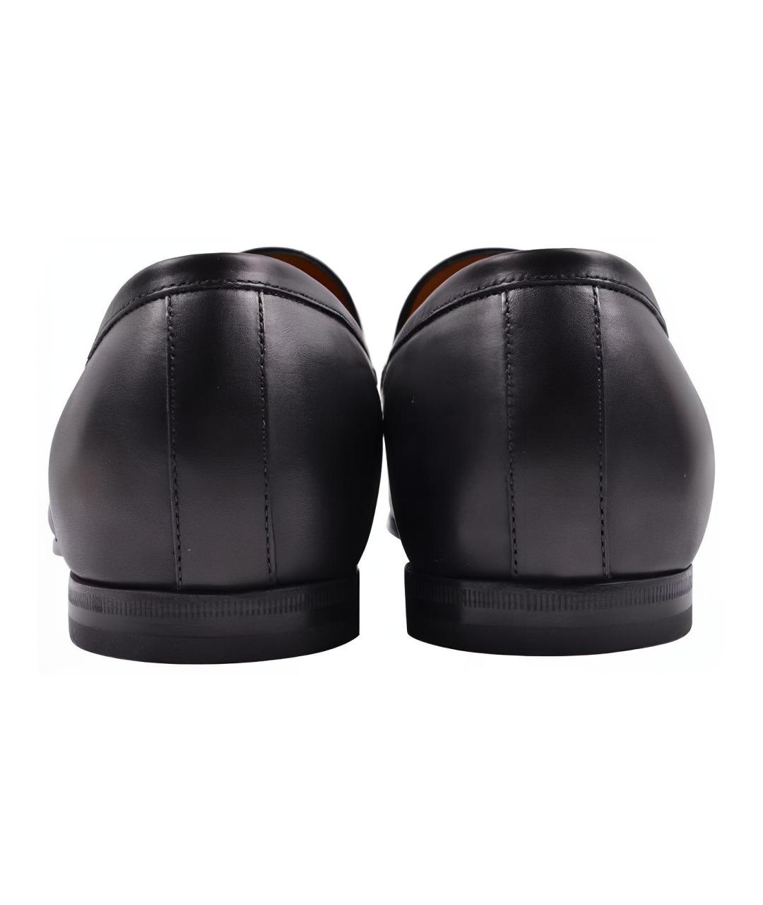 GUCCI Черные кожаные лоферы, фото 5