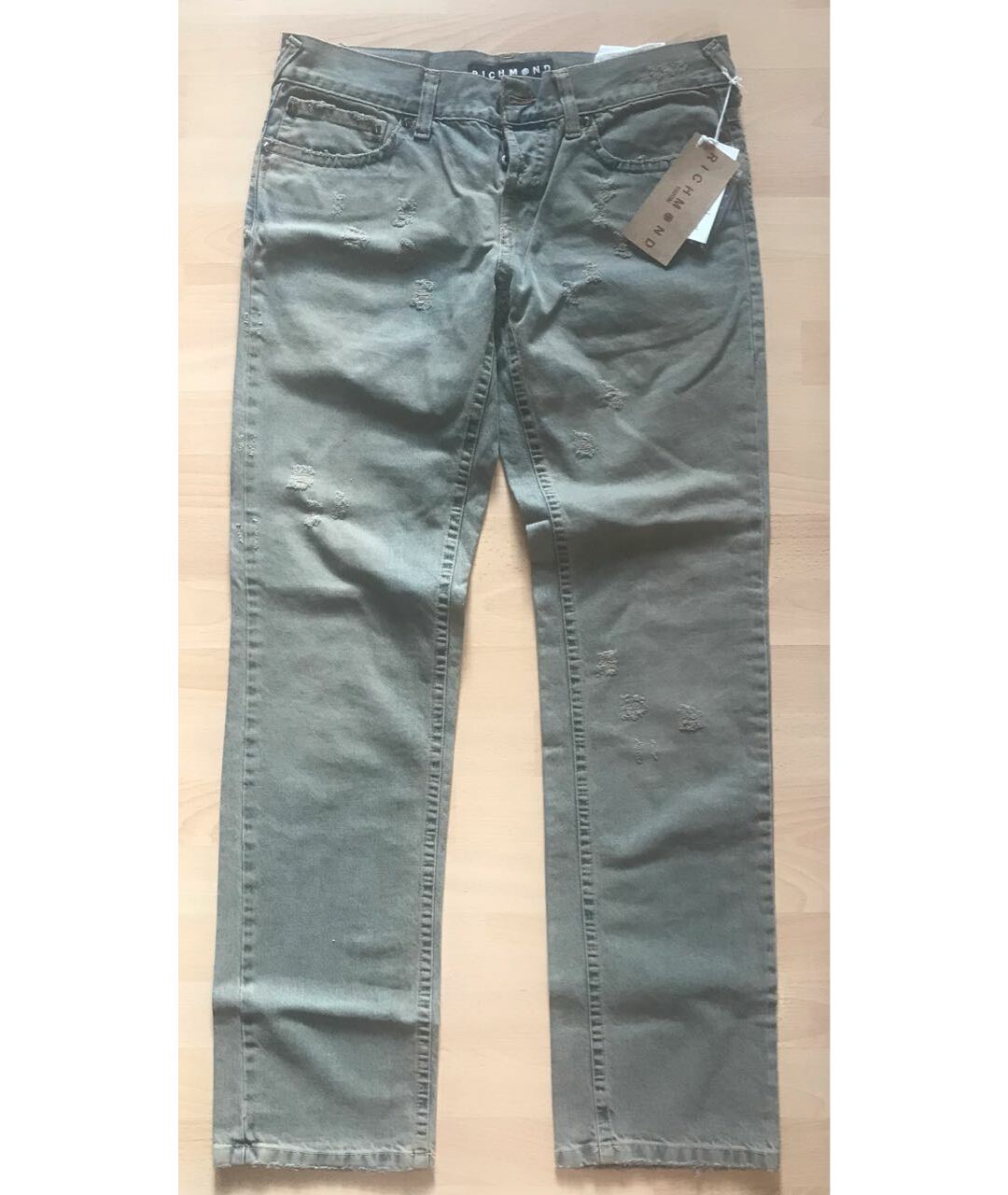 JOHN RICHMOND Мульти хлопковые прямые джинсы, фото 6
