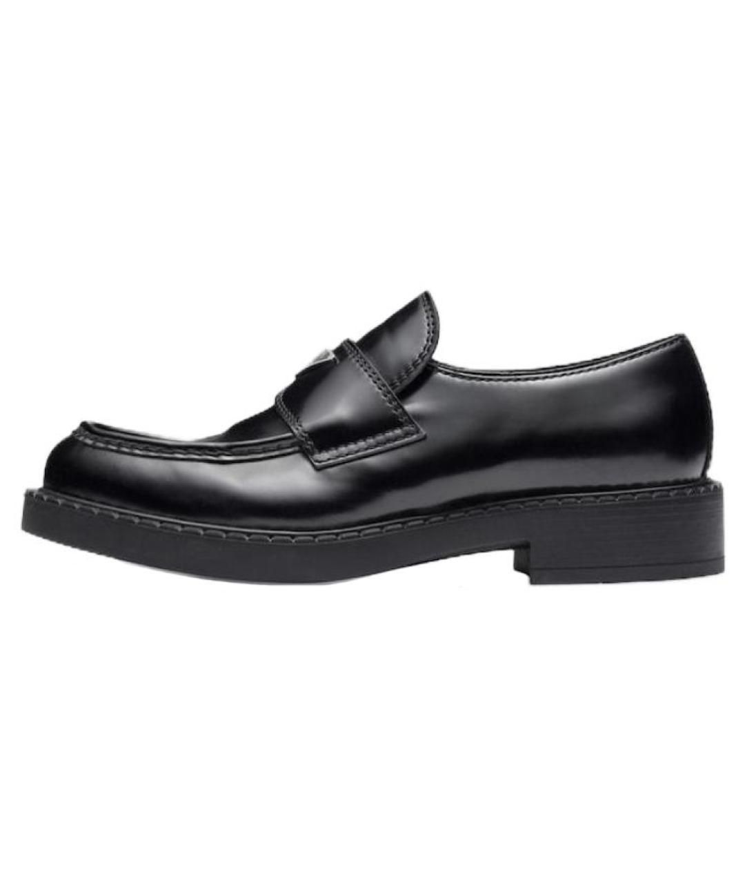 PRADA Черные кожаные лоферы, фото 2