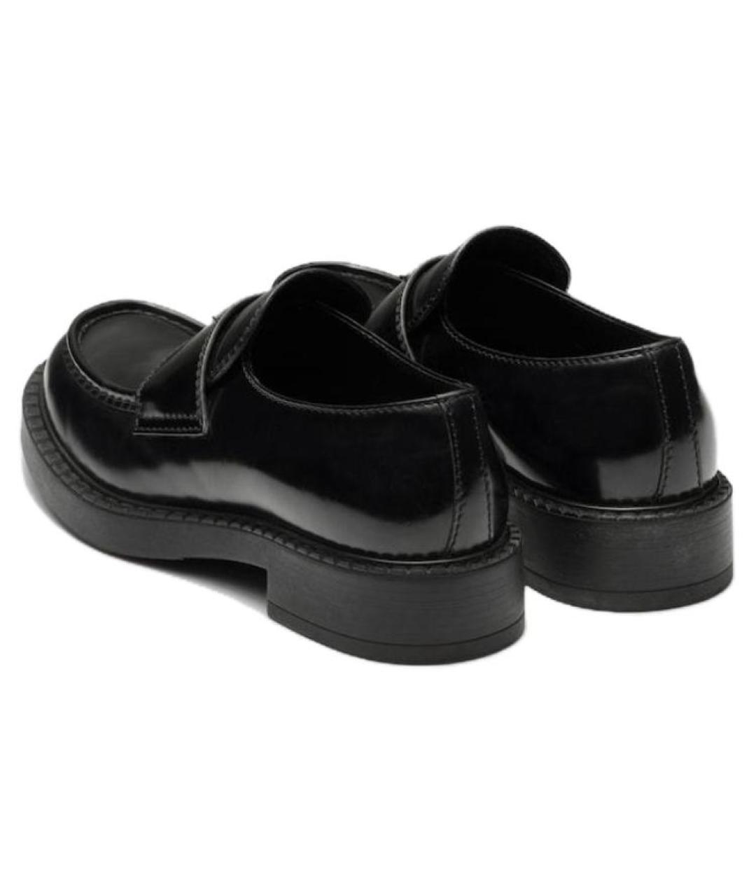 PRADA Черные кожаные лоферы, фото 5