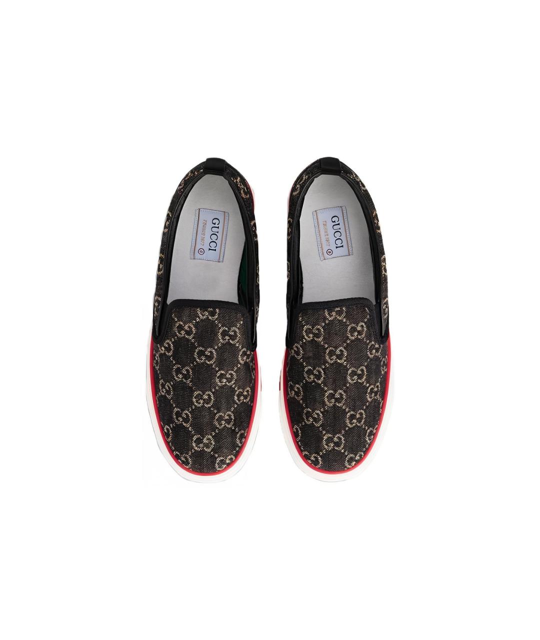 GUCCI Черные слипоны, фото 4