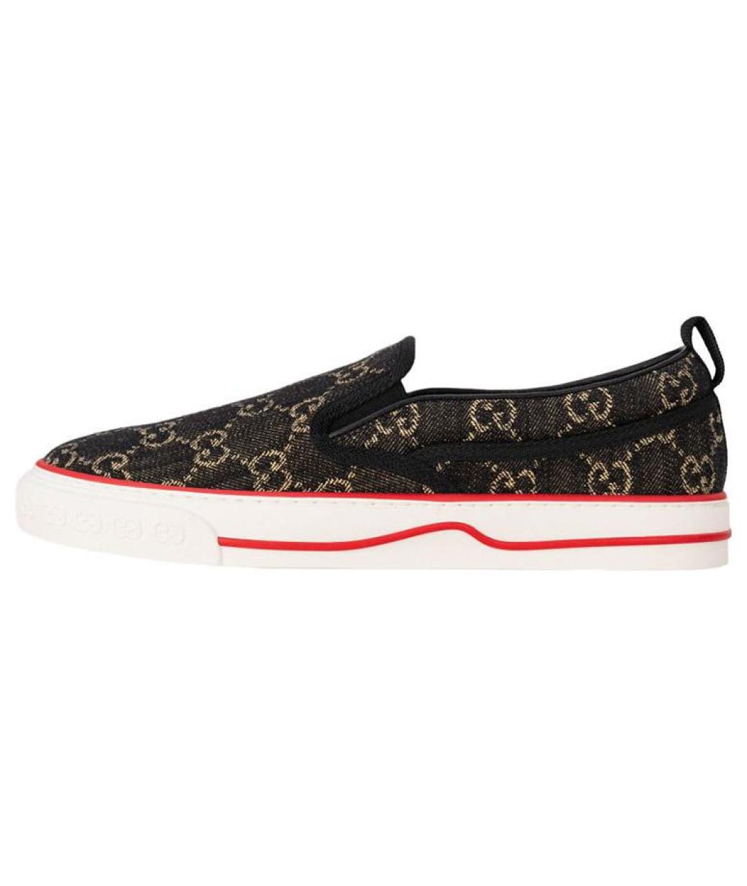 GUCCI Черные слипоны, фото 2