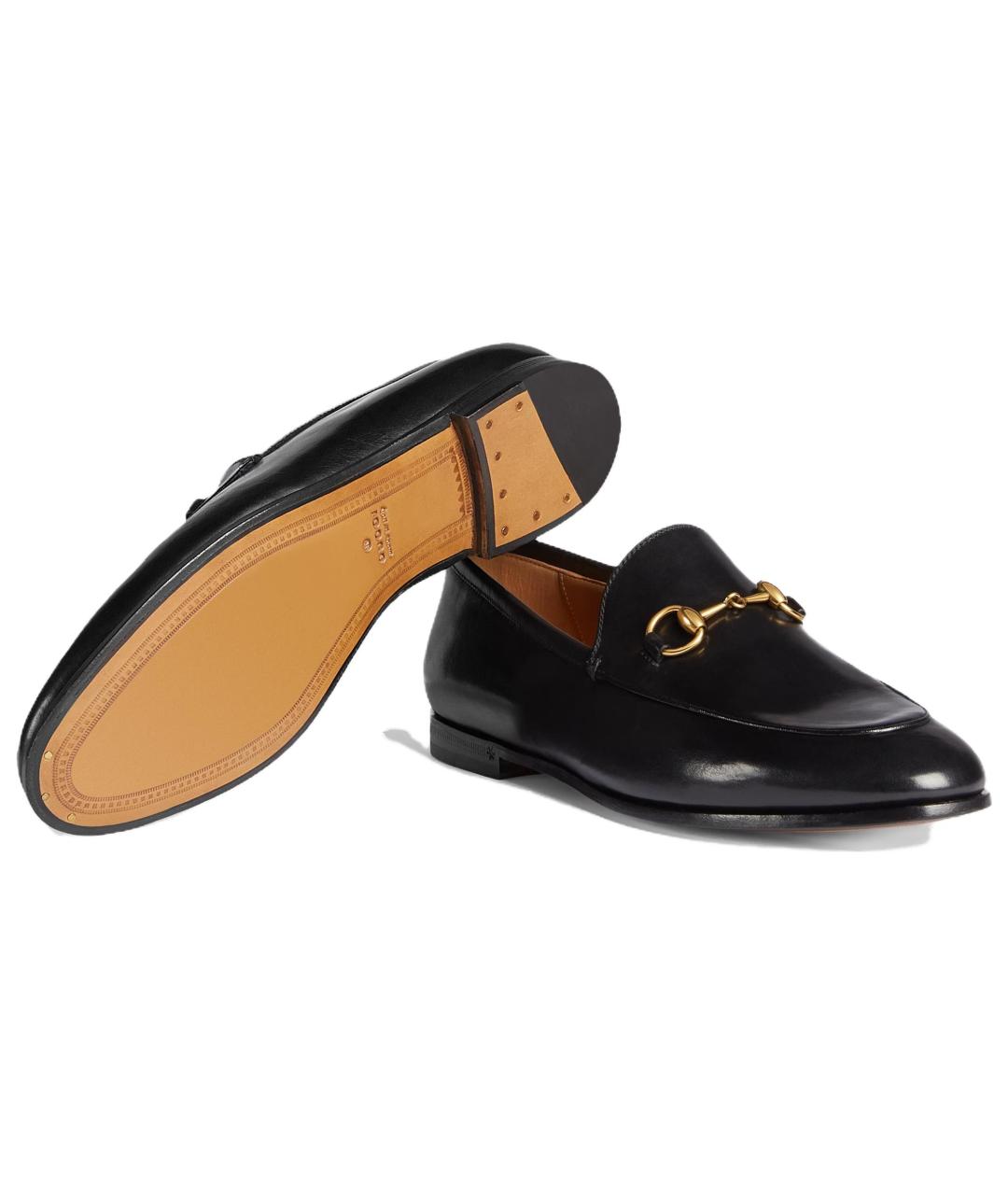 GUCCI Черные кожаные лоферы, фото 6