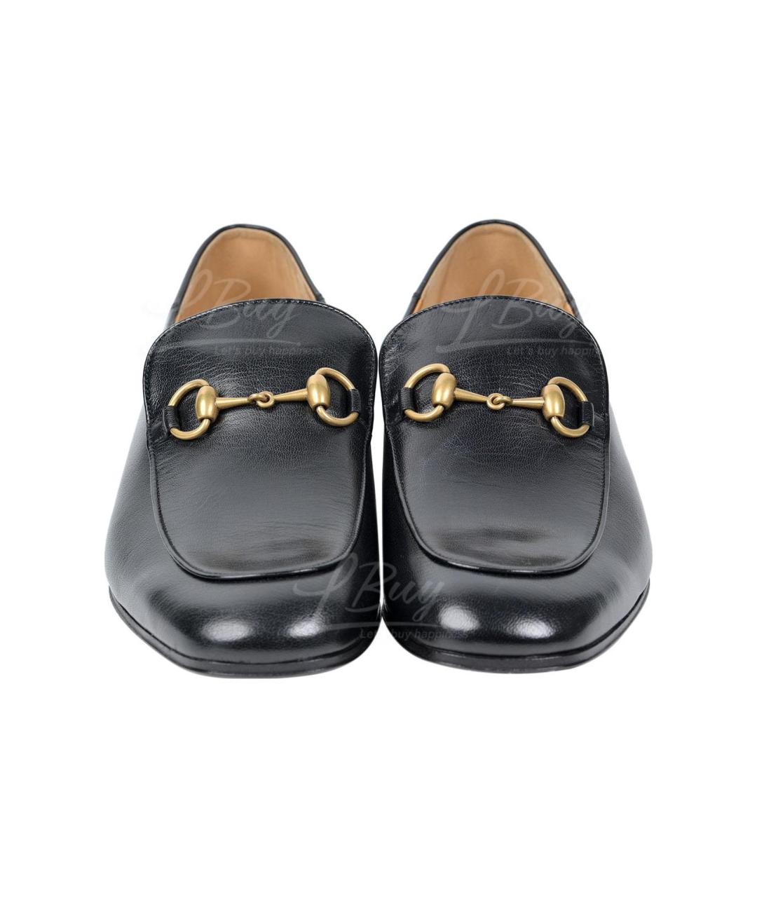 GUCCI Черные кожаные лоферы, фото 3