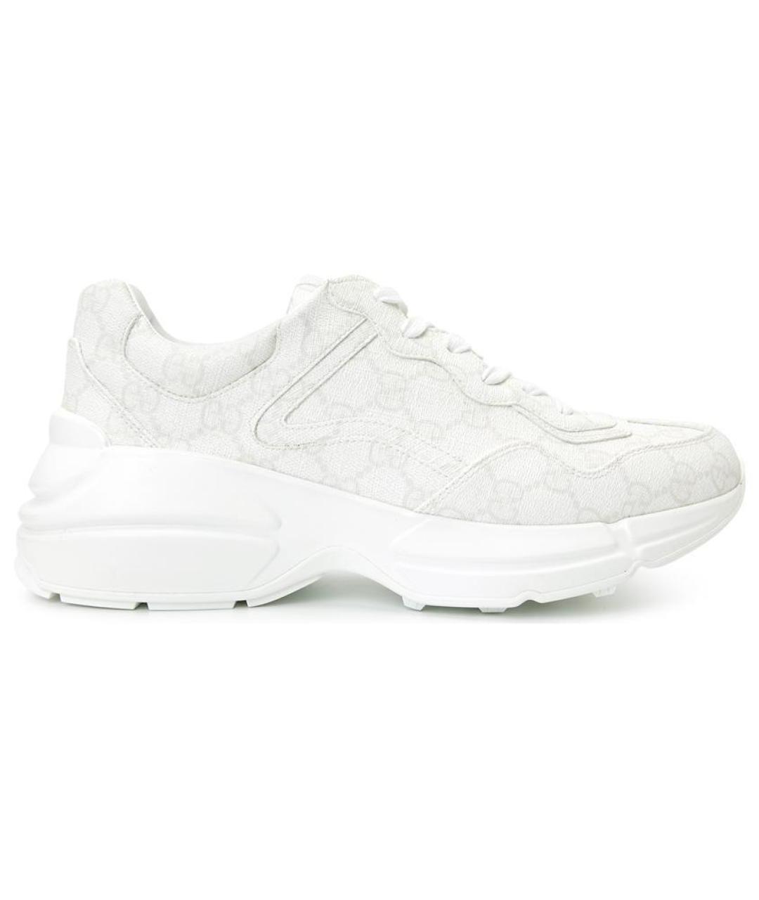 GUCCI Белые низкие кроссовки / кеды, фото 1