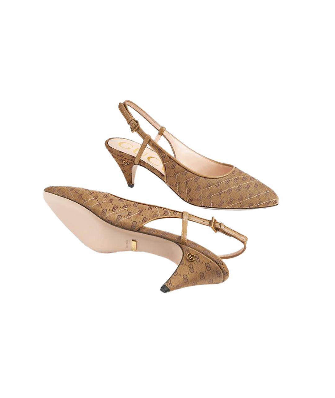 GUCCI Бежевые туфли, фото 5