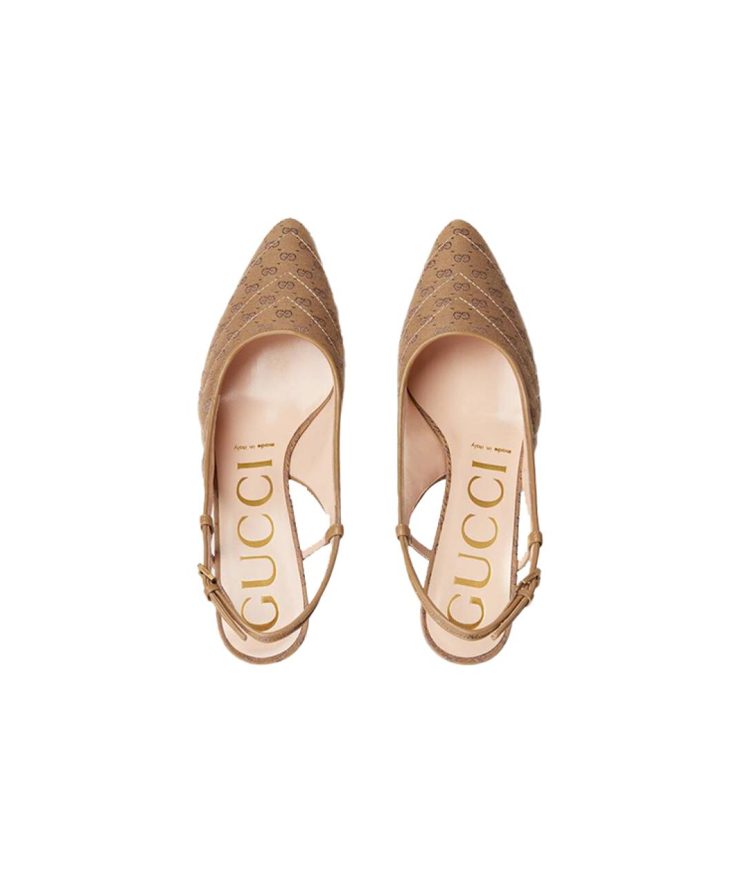 GUCCI Бежевые туфли, фото 3