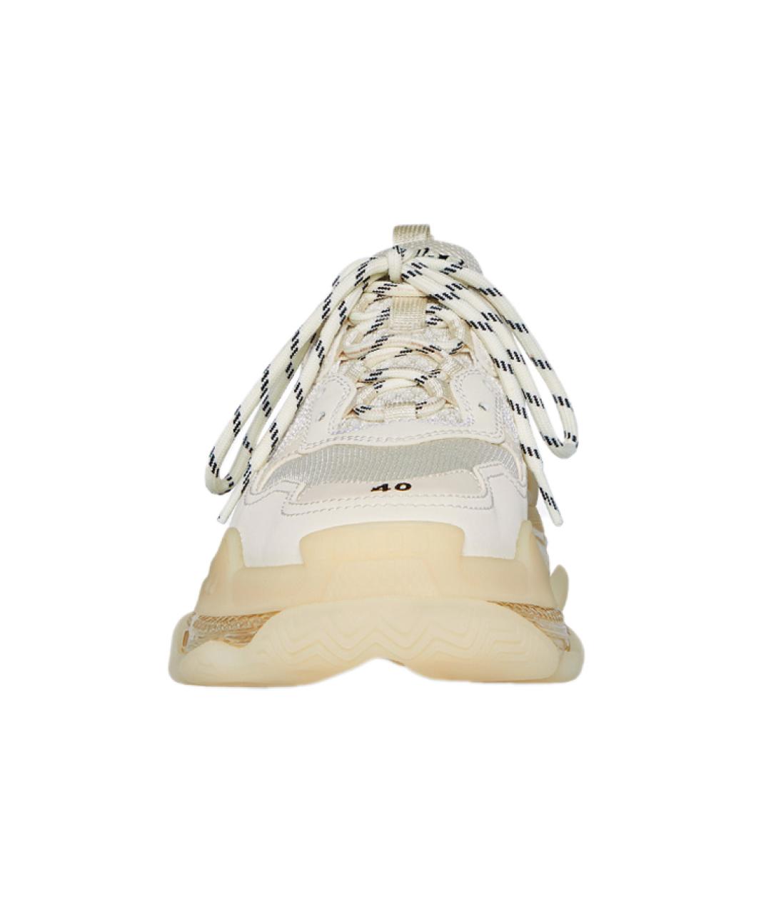 BALENCIAGA Бежевые кроссовки, фото 3