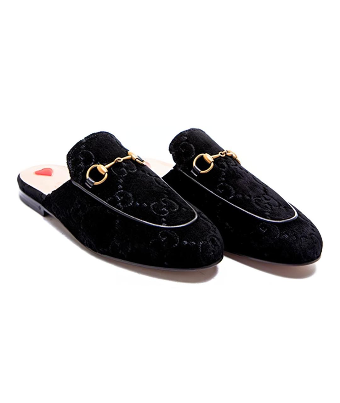 GUCCI Черные мюли, фото 3