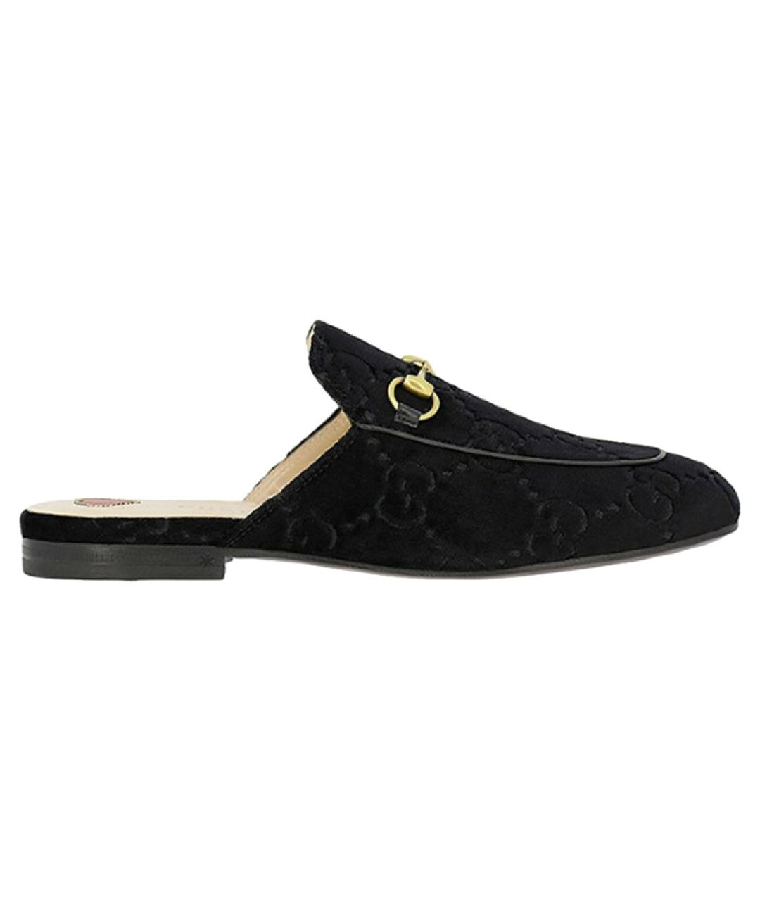 GUCCI Черные мюли, фото 1