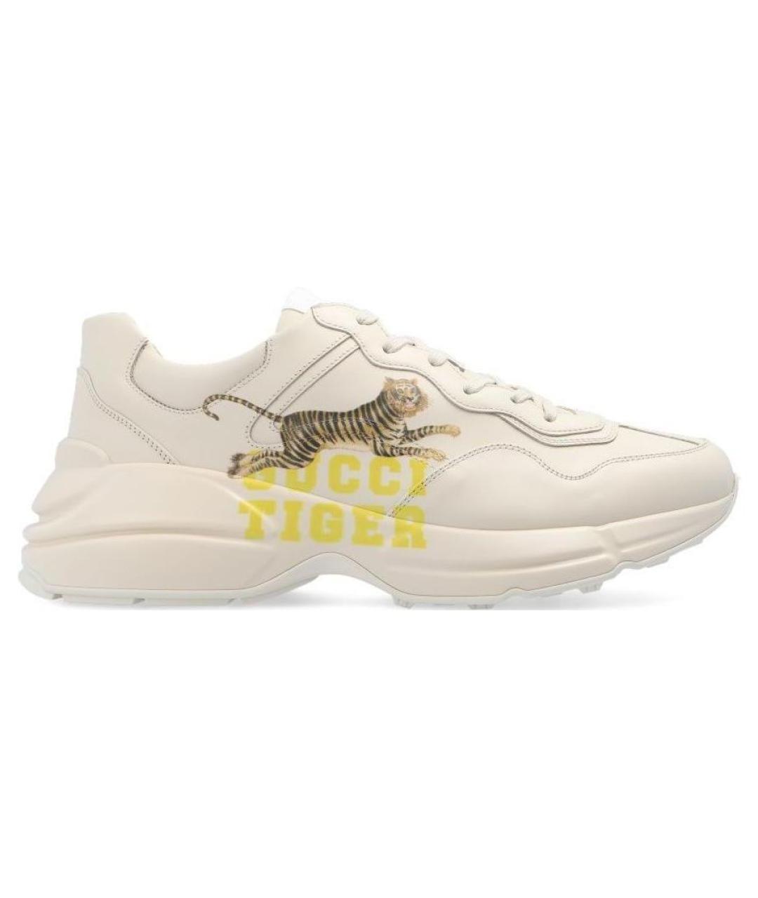 GUCCI Бежевые низкие кроссовки / кеды, фото 1