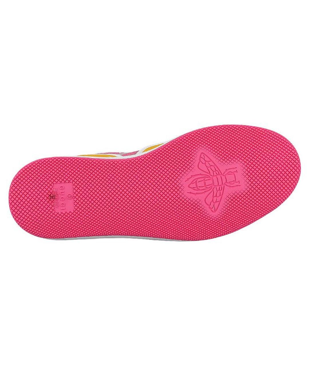 GUCCI Розовые кроссовки, фото 4