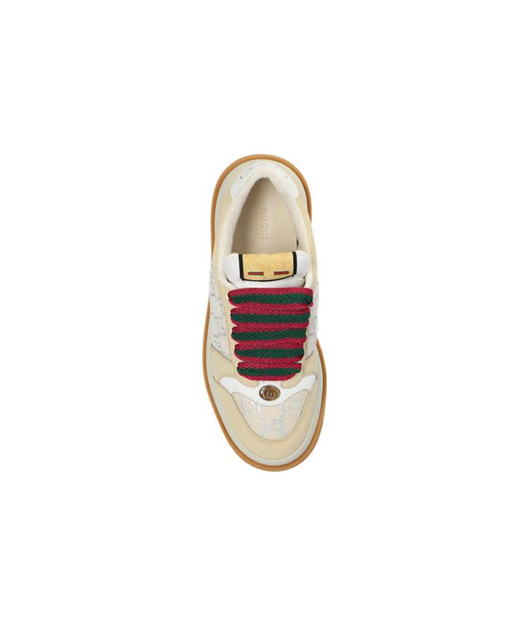 GUCCI Бежевые кроссовки, фото 4