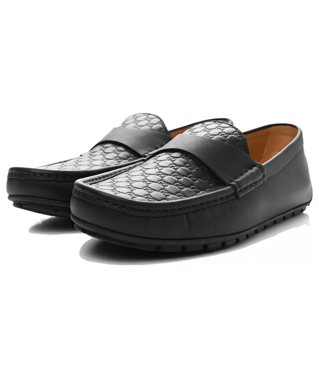 GUCCI Черные кожаные лоферы, фото 2