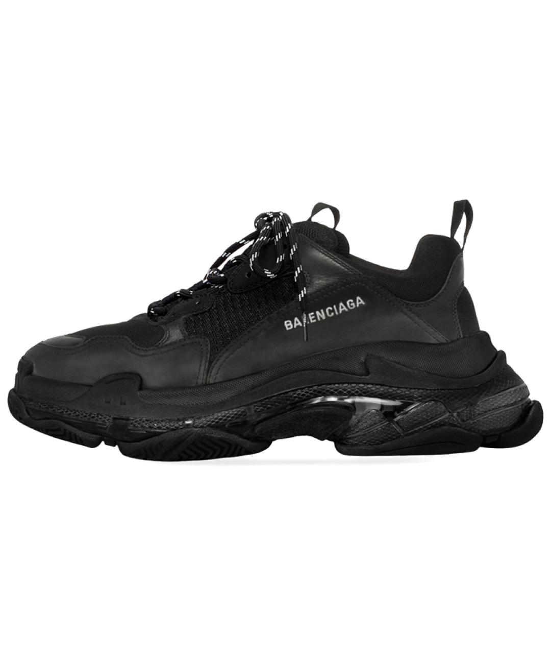 BALENCIAGA Черные низкие кроссовки / кеды, фото 6