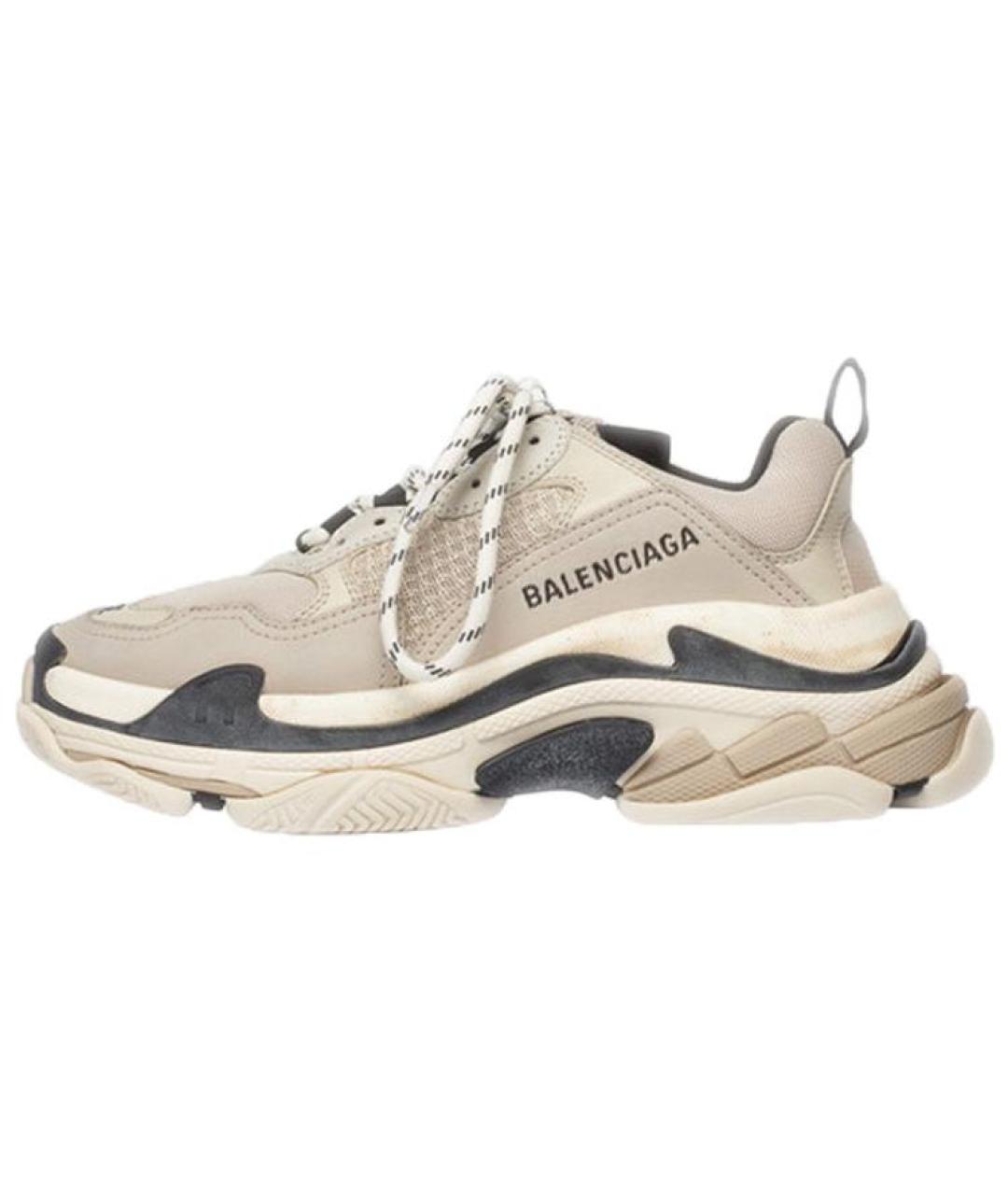 BALENCIAGA Бежевые кроссовки, фото 6