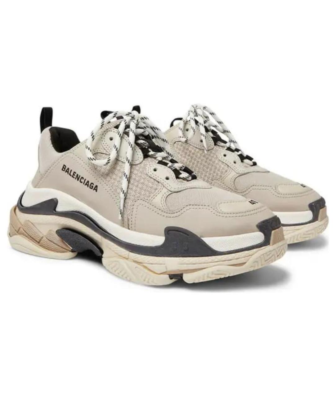 BALENCIAGA Бежевые кроссовки, фото 2
