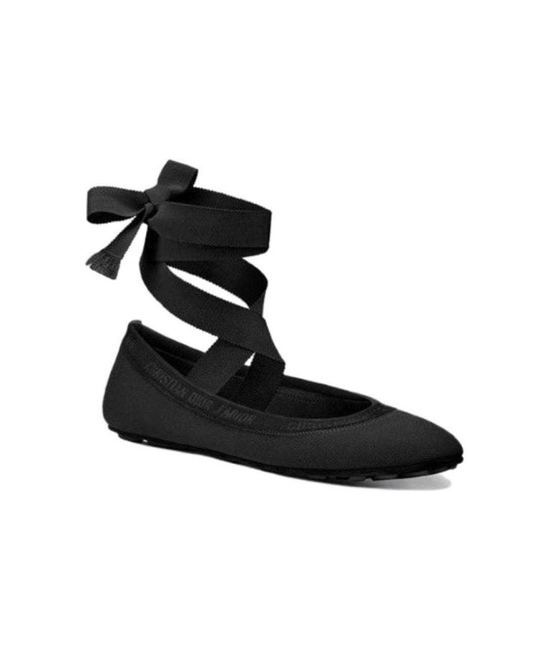 CHRISTIAN DIOR Черные балетки, фото 3
