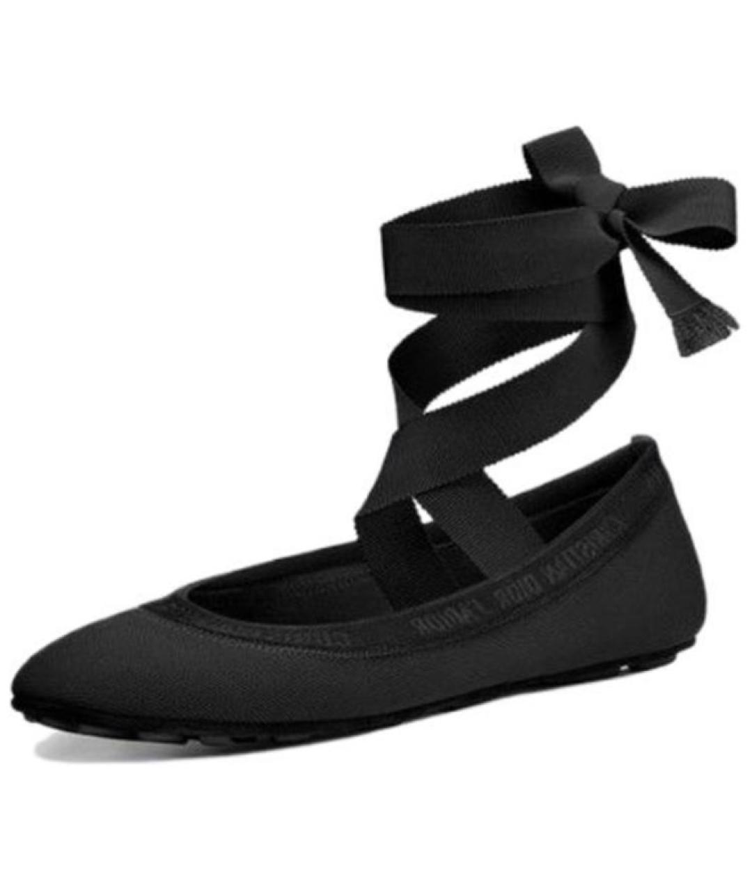 CHRISTIAN DIOR Черные балетки, фото 4