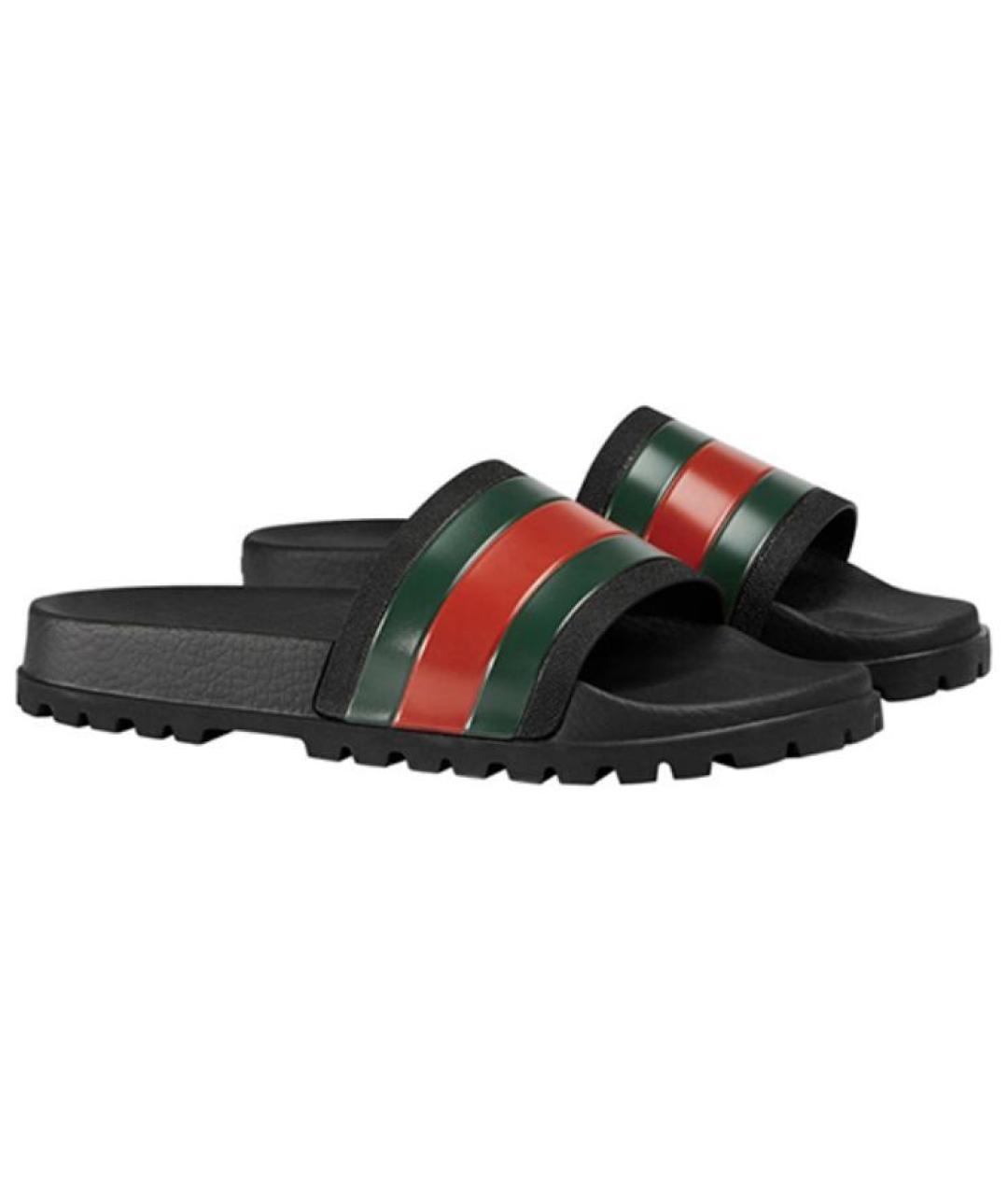 GUCCI Черные сандалии, фото 2