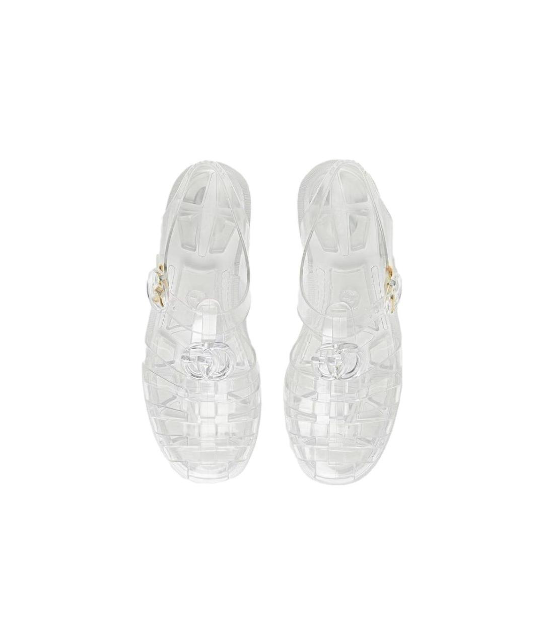 GUCCI Белые сандалии, фото 6