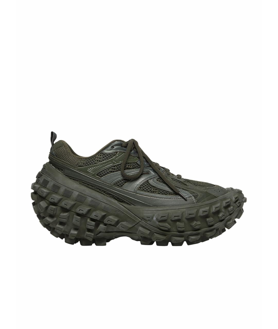 BALENCIAGA Зеленые низкие кроссовки / кеды, фото 1