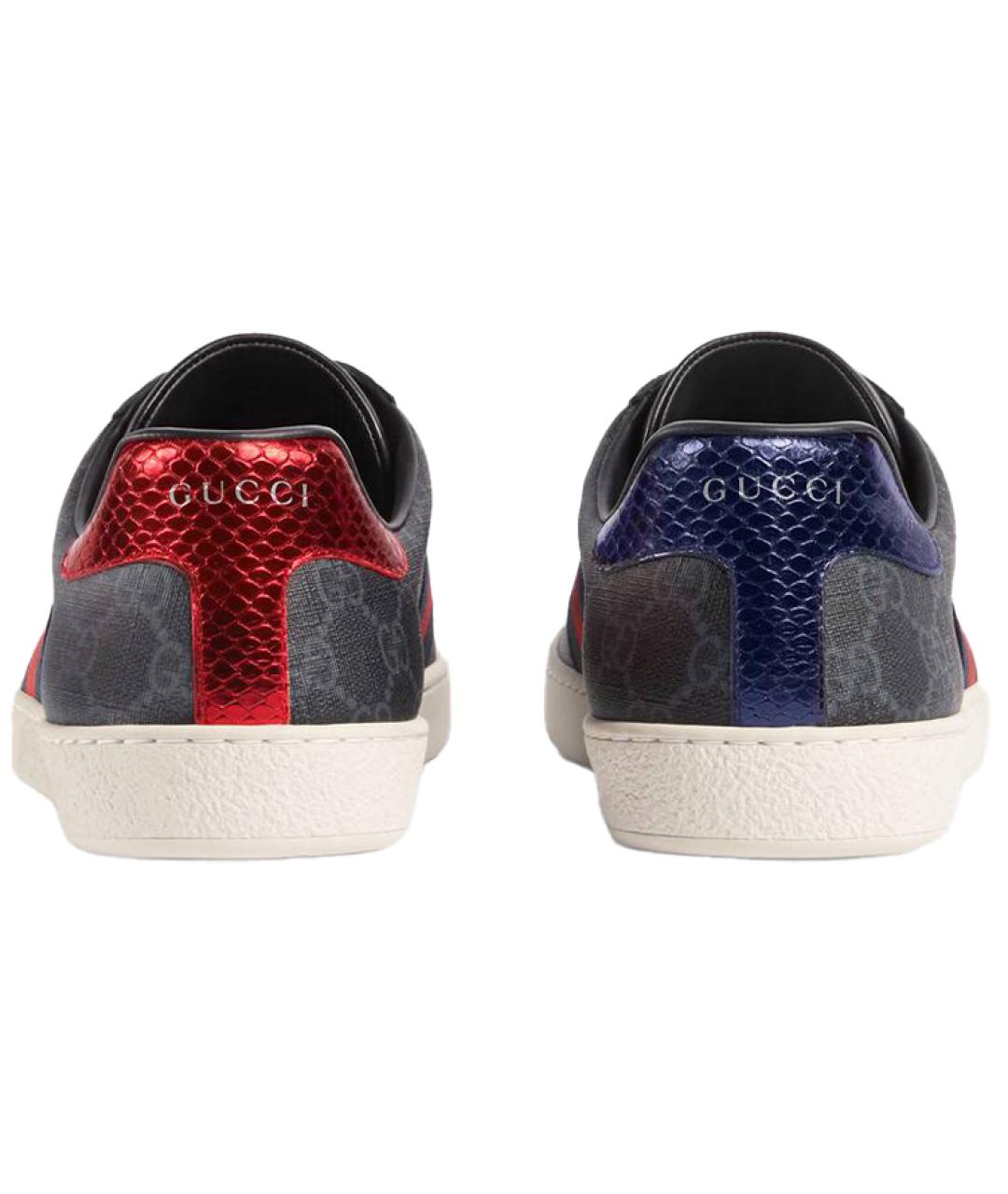 GUCCI Черные низкие кроссовки / кеды, фото 4