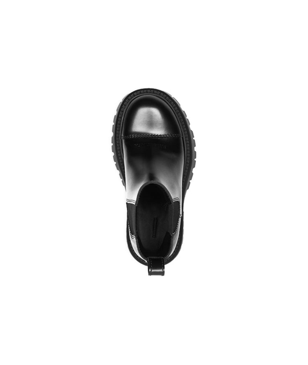 BALENCIAGA Черные кожаные ботинки, фото 3