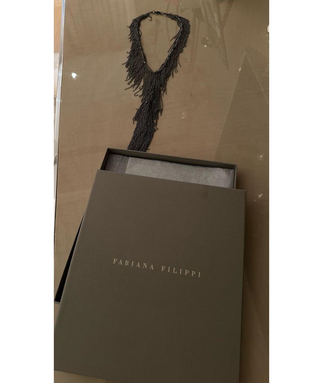 FABIANA FILIPPI Серое металлическое колье, фото 7