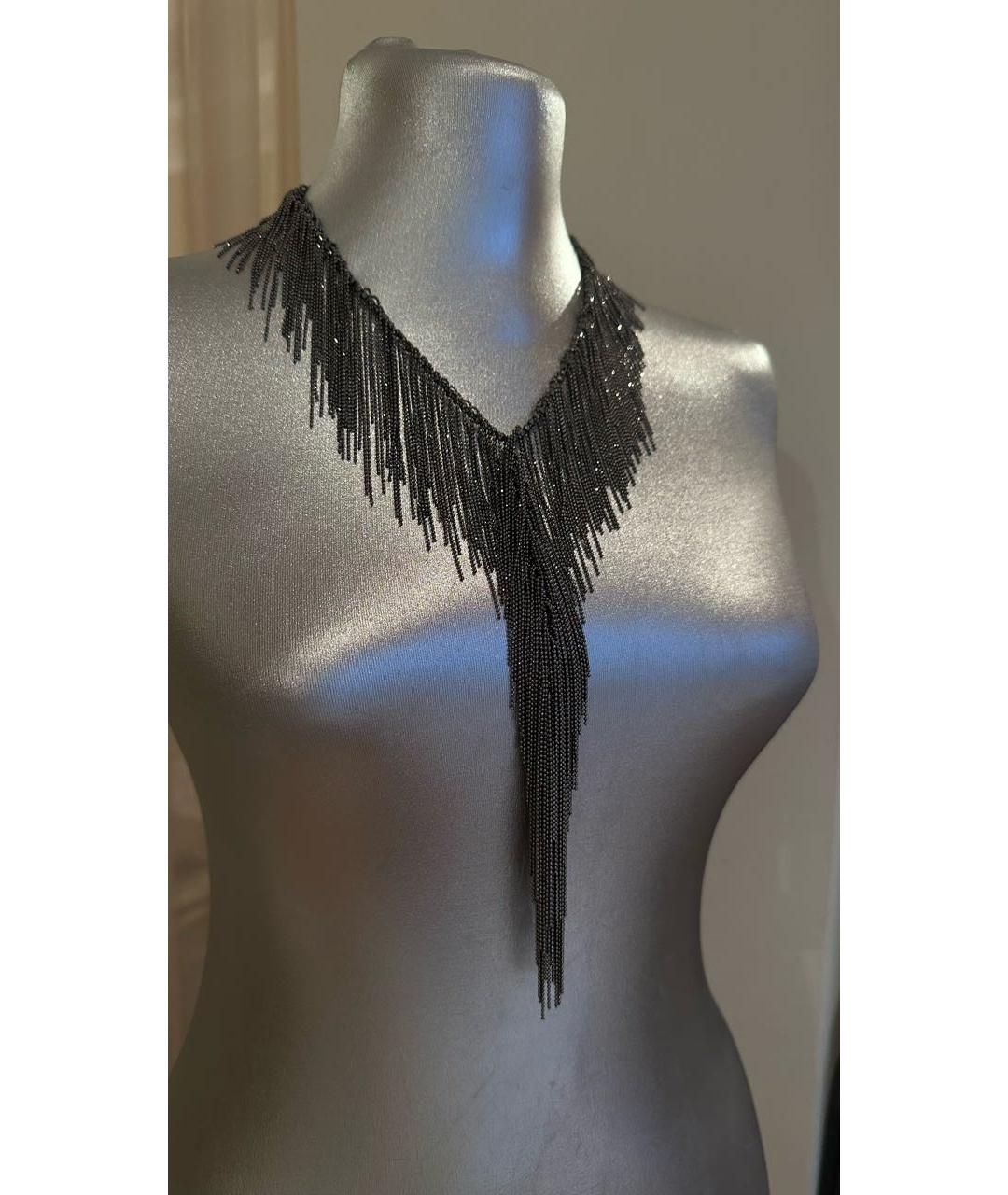 FABIANA FILIPPI Серое металлическое колье, фото 6