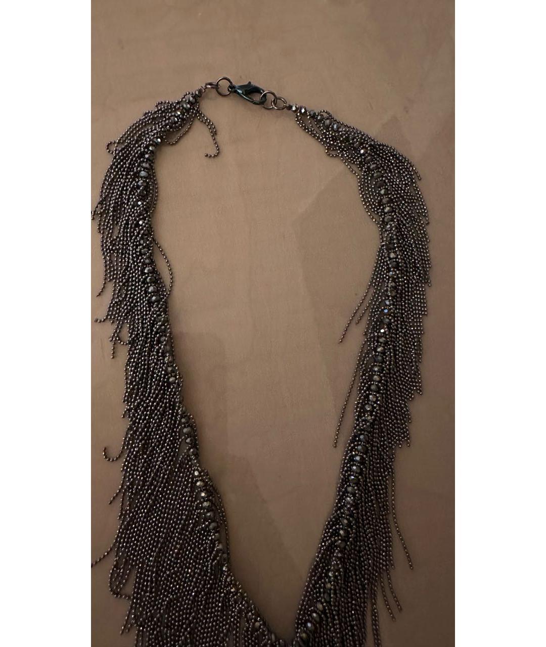 FABIANA FILIPPI Серое металлическое колье, фото 3