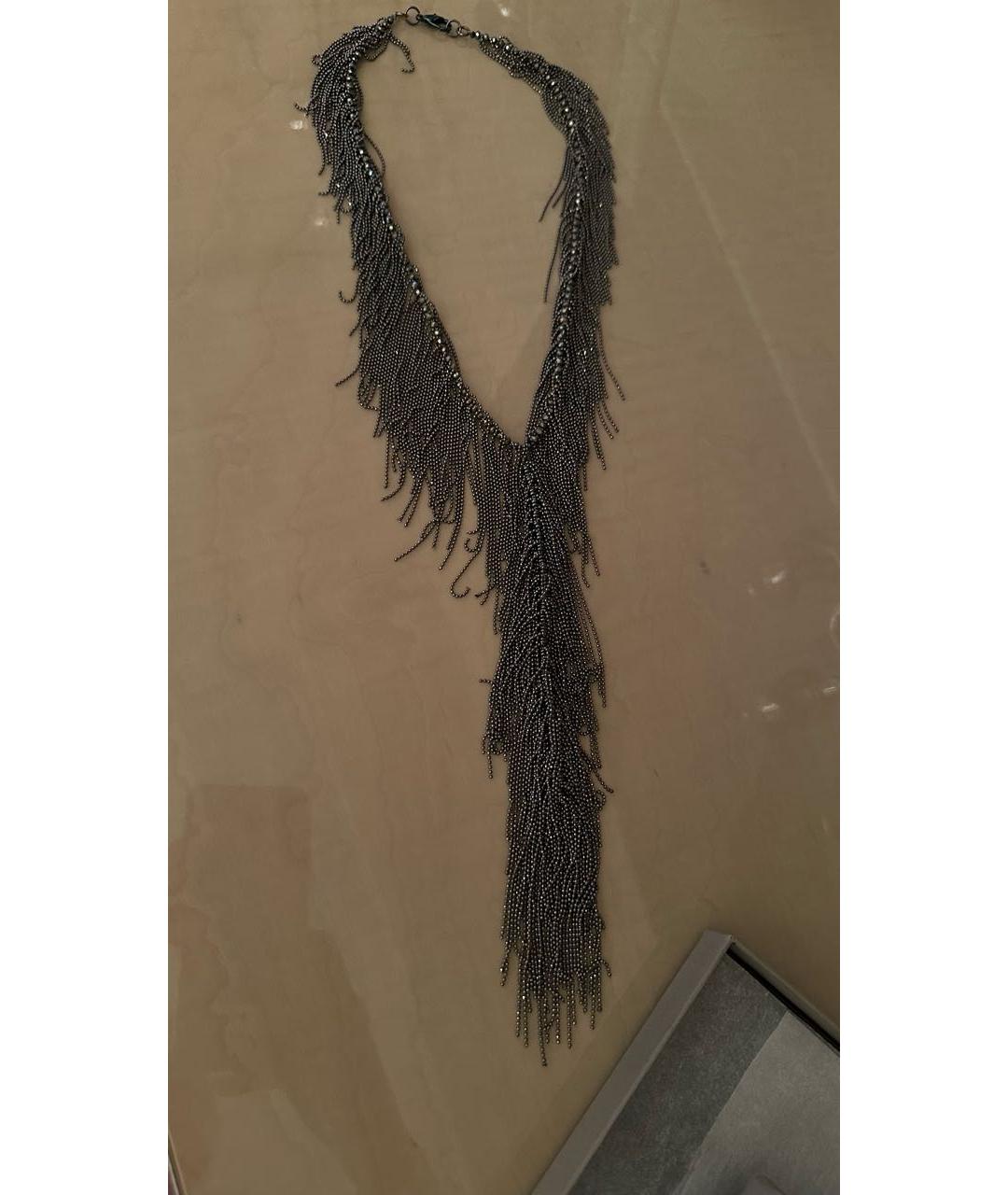 FABIANA FILIPPI Серое металлическое колье, фото 2