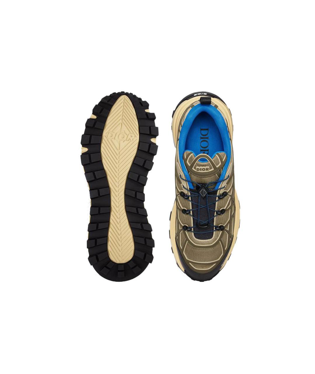CHRISTIAN DIOR Хаки низкие кроссовки / кеды, фото 5