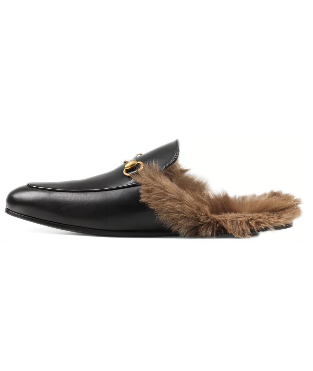 GUCCI Черные слипоны, фото 2