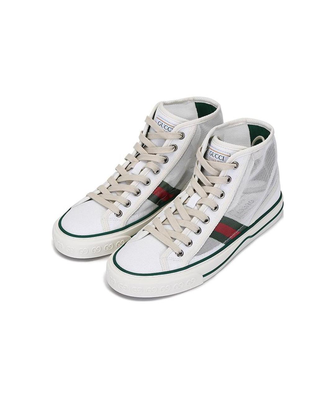 GUCCI Белые кеды, фото 4