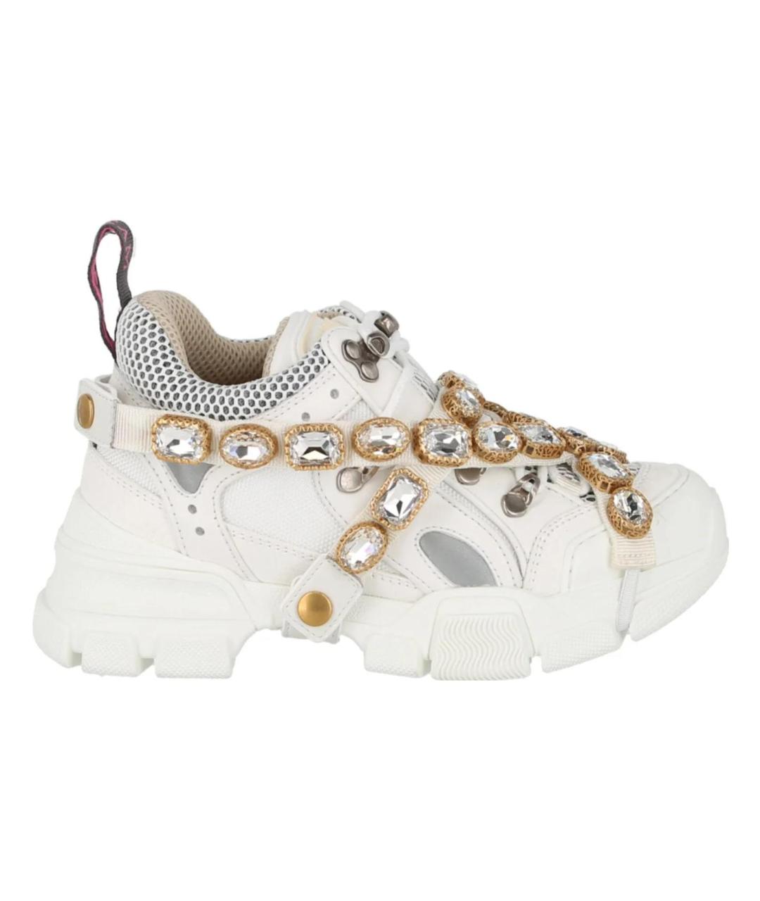 GUCCI Белые кроссовки, фото 1
