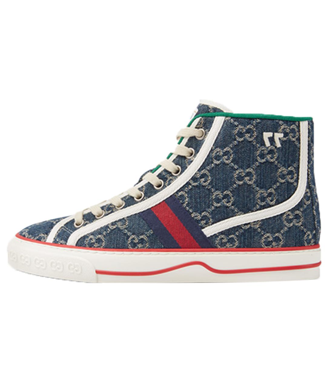 GUCCI Темно-синие кеды, фото 6
