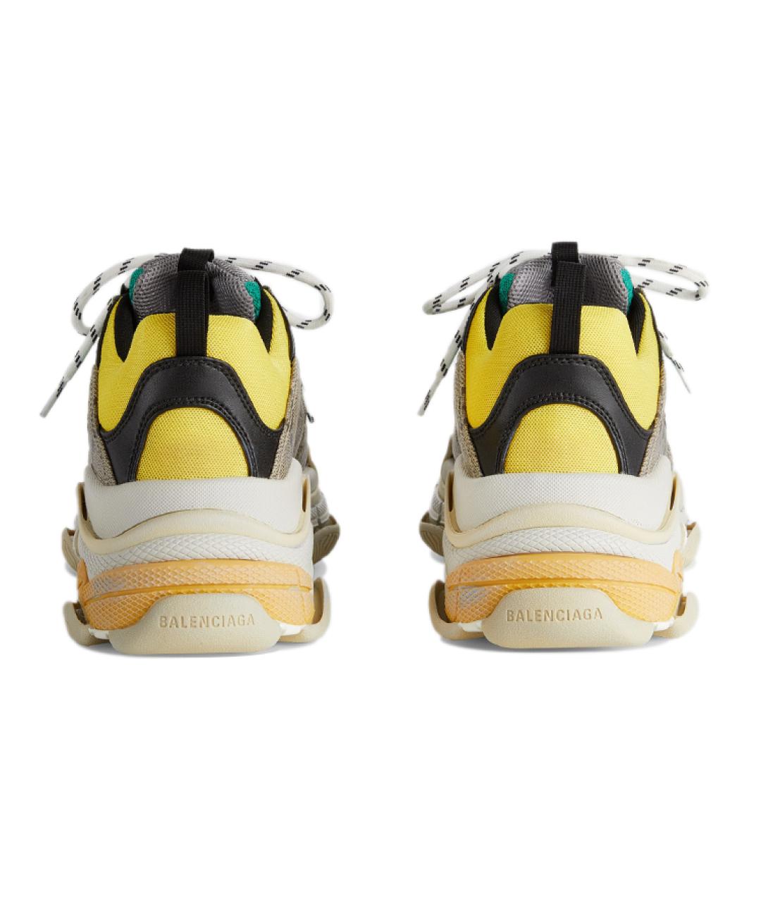 BALENCIAGA Бежевые низкие кроссовки / кеды, фото 5