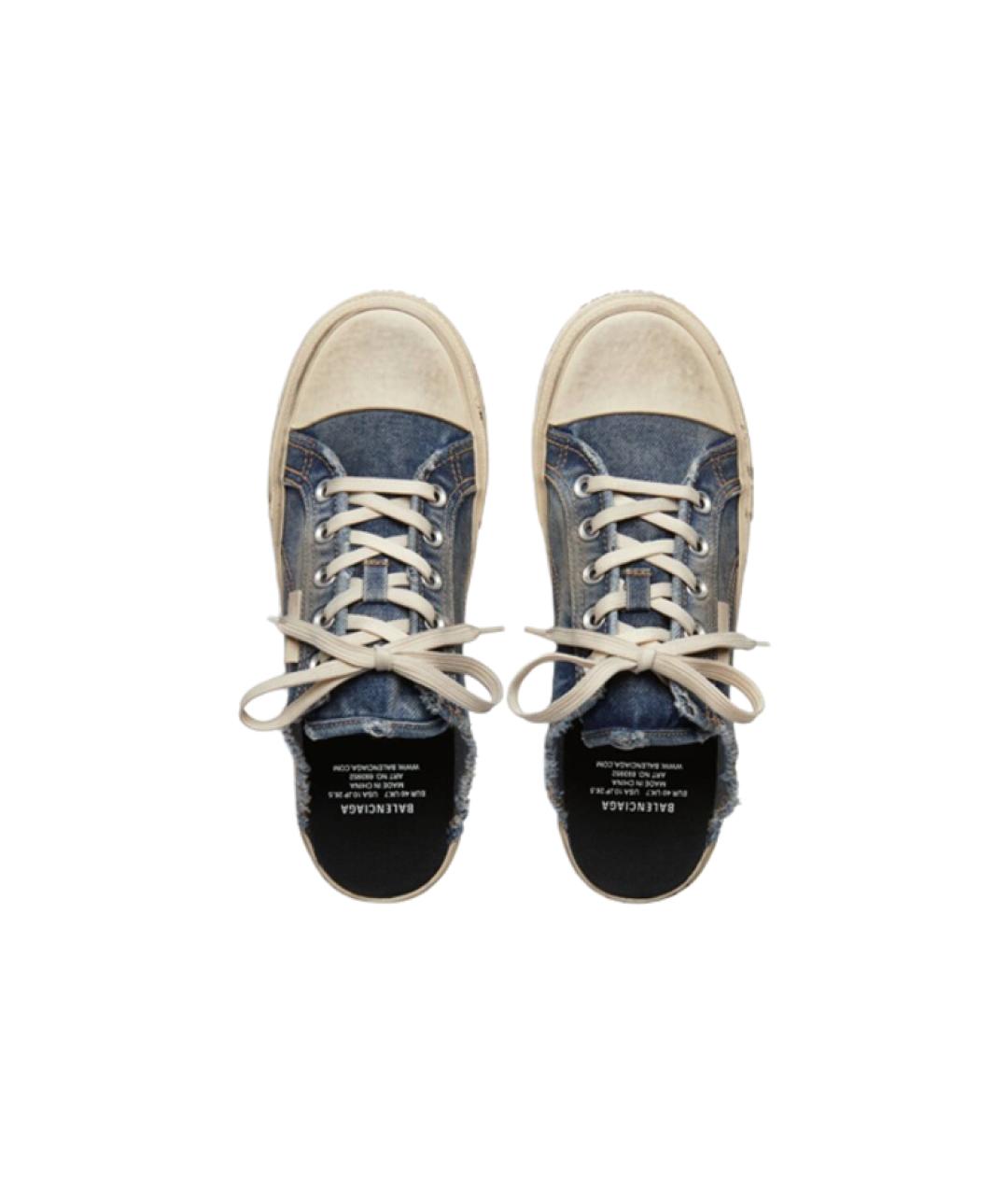 BALENCIAGA Синие мюли, фото 4