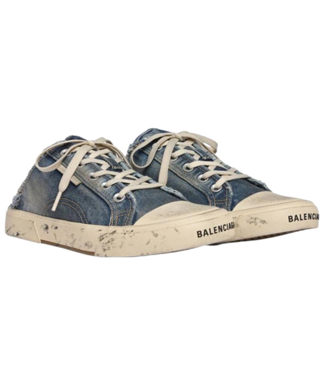 BALENCIAGA Синие мюли, фото 3